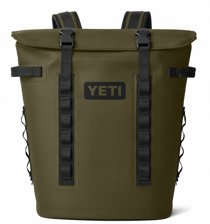 Olive YETI Roll-Top Cooler Backpack
