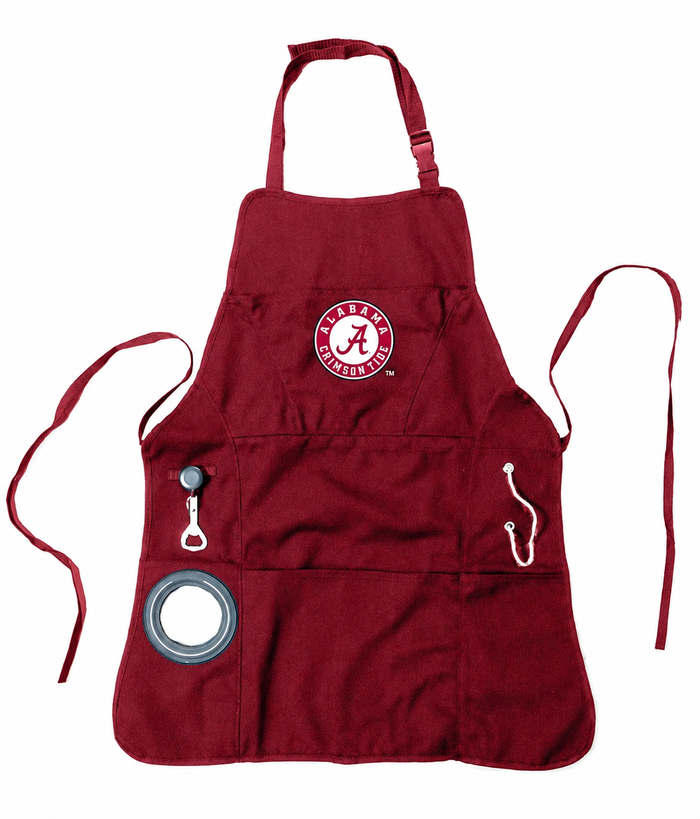 NCAA College Sports Grilling Apron | Bottle Opener and Insulated Beverage Holder