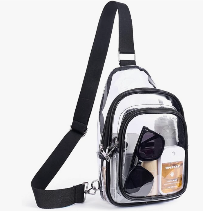 Clear Sling Bag for Stadium Events, Stadium & Concert Approved